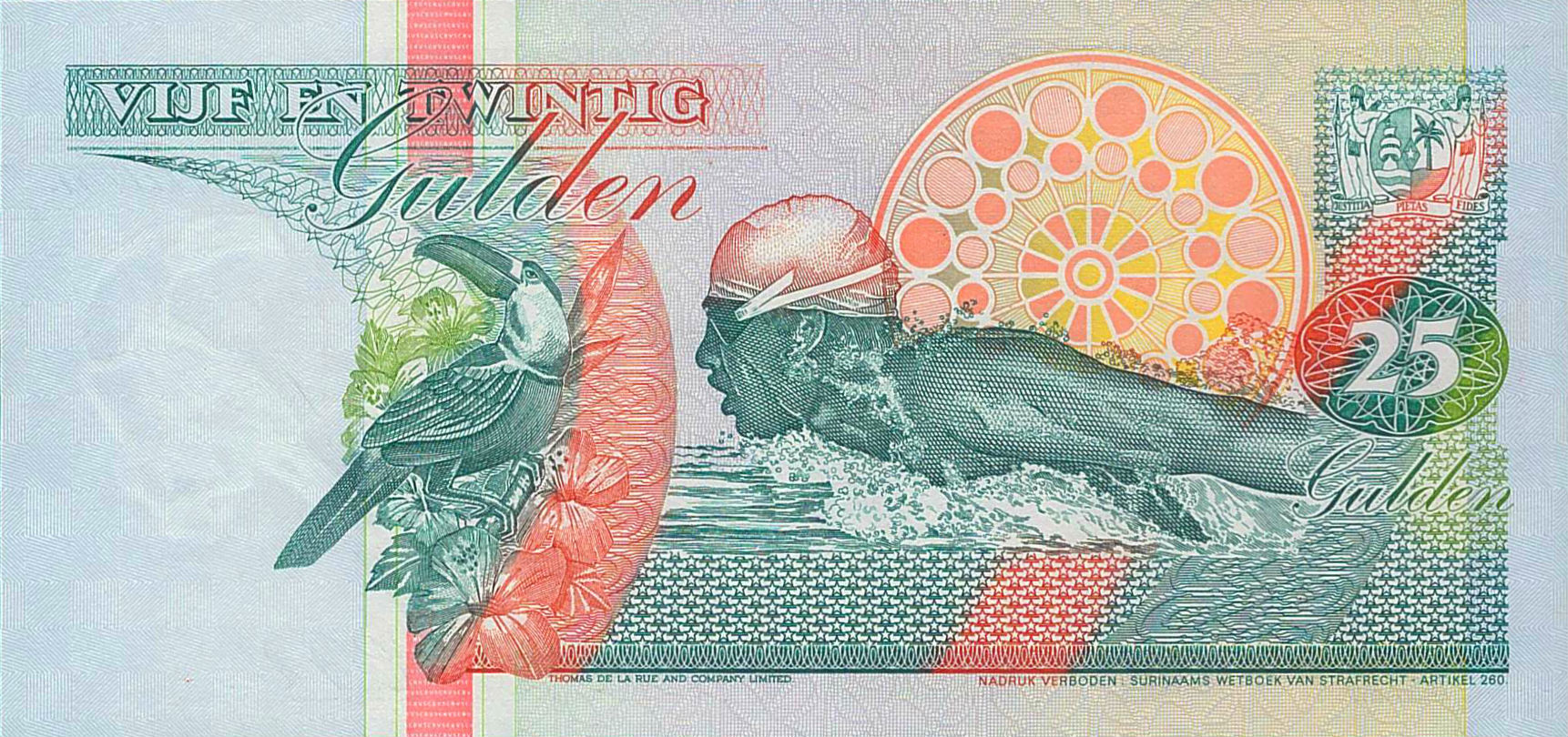 Suriname 25 1996 UNC P-138/c